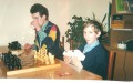 Сергей и Анатолий на занятии в Шахматной школе